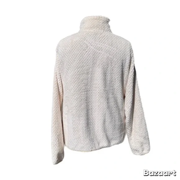 Elegant  White-Cream Teddy Jacket - Picture 3 of 11